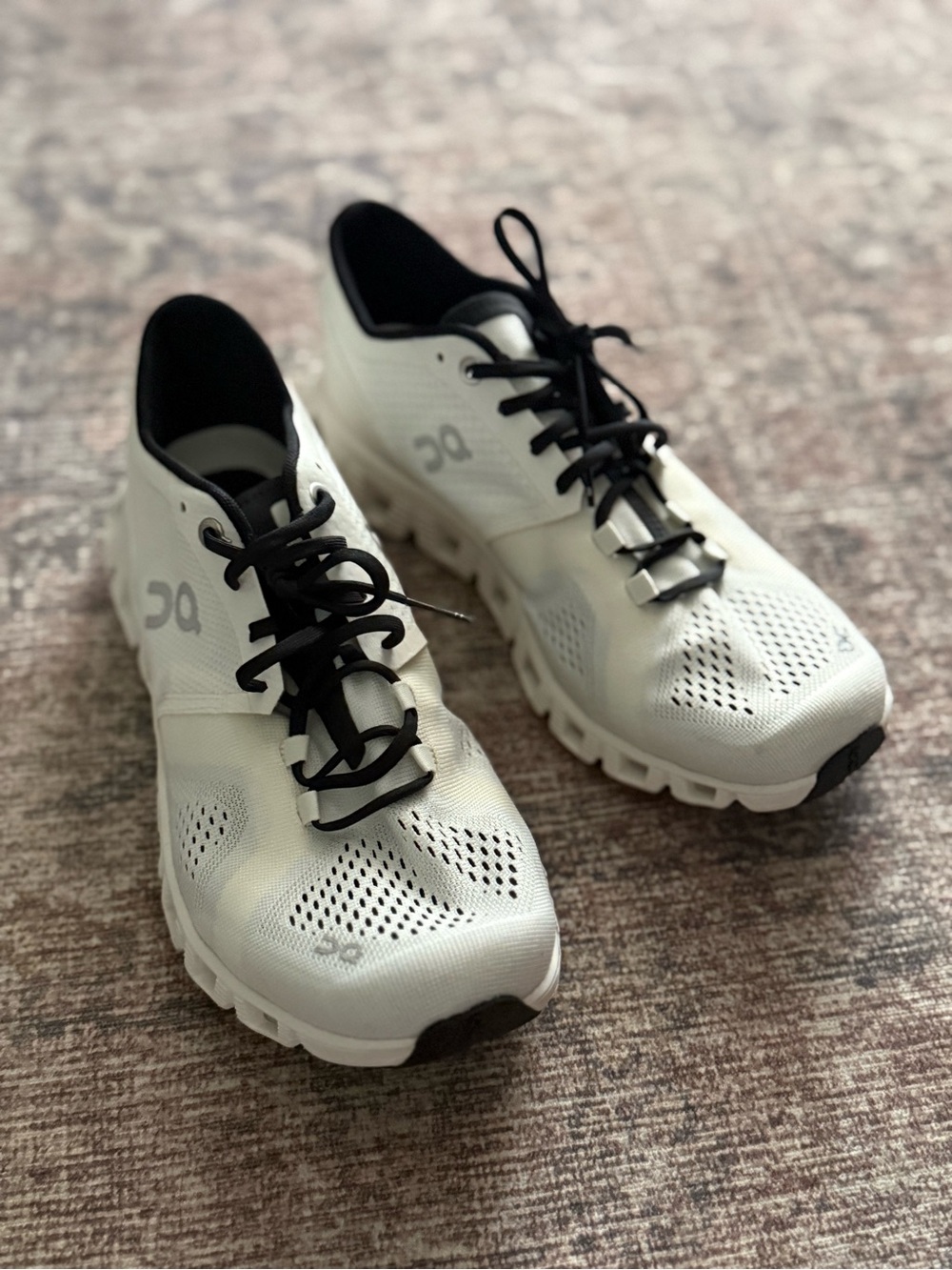 On Running White and Black Men's Athletic Shoes